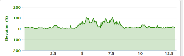 This is what my Garmin elevation data showed.