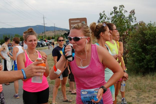 Taking pills mid-run: true talent.