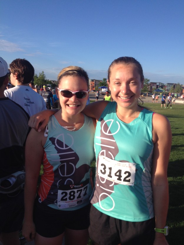 Jess and I, all smiles at the start line.