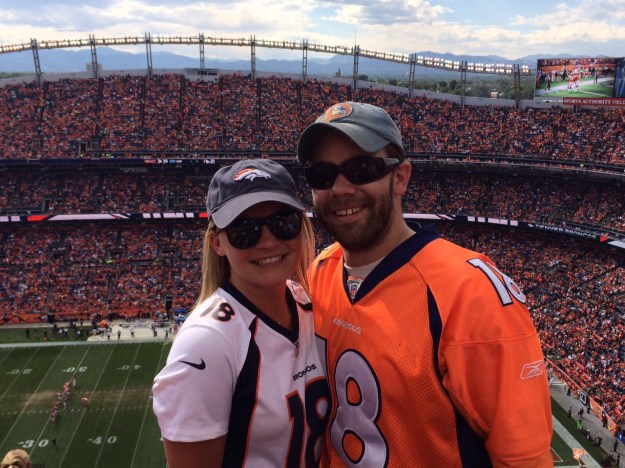 We are covered in sweat and without voices from yelling but also happy! 