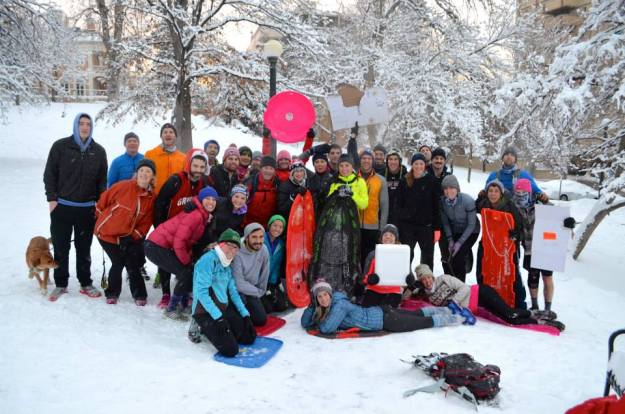 But seriously. Sledding + running up hills with your friends > everything else